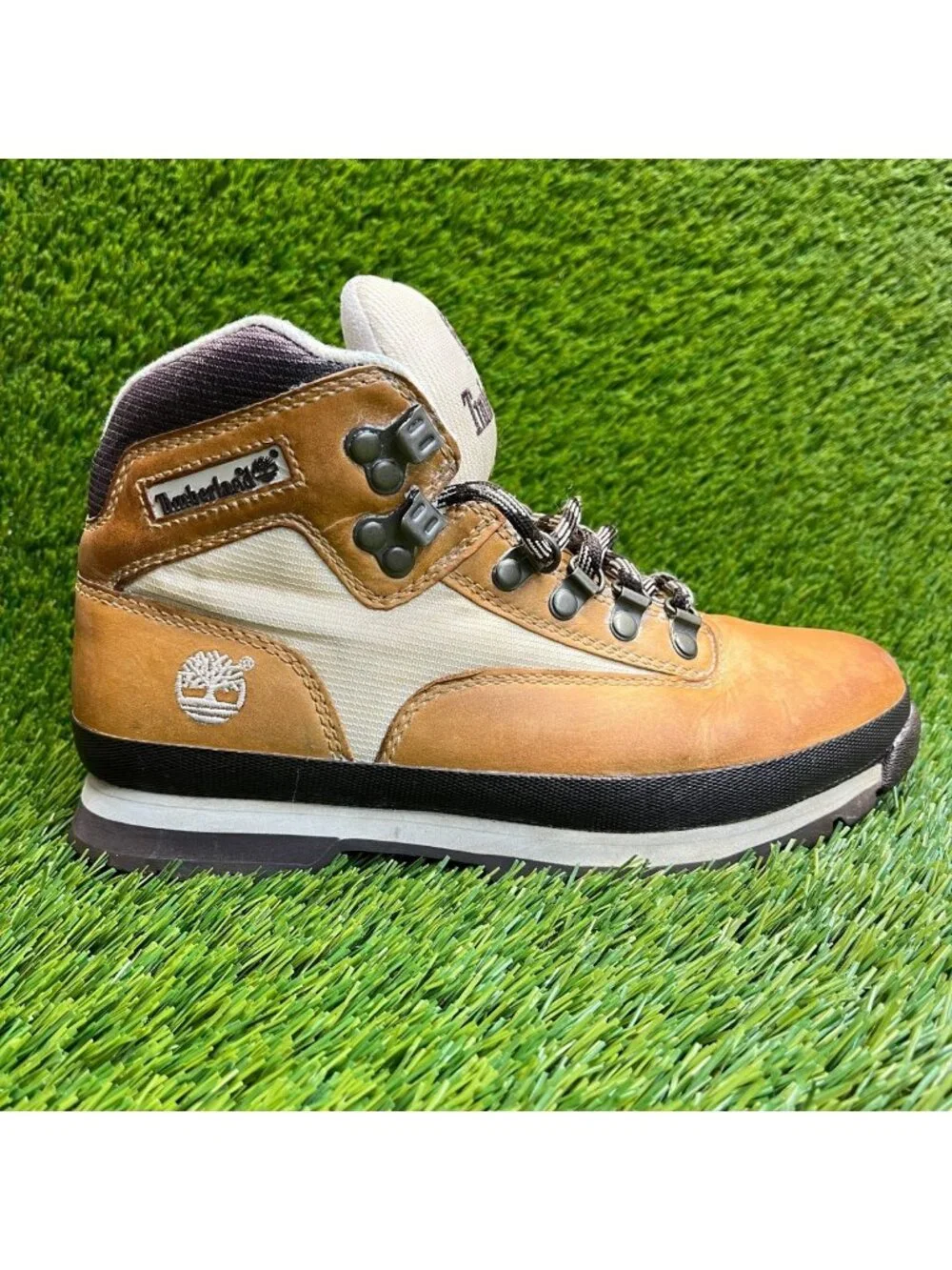 Timberland Euro Hiker Mens Size 7.5 Brown Classic Outdoor Lace Up Nubuck Boots